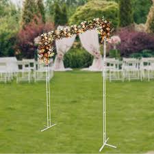 White Metal Wedding Arch Backdrop Stand