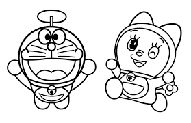 Gambar mewarnai untuk anak paud tk dan sd sebagai contoh cara menggambar dan mewarnai. Gambar Mewarnai Doraemon