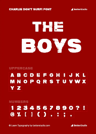 the boys series font free