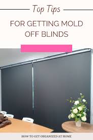 how to clean moldy fabric blinds