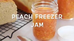 the easiest peach freezer jam recipe
