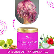 sizzling pink temporary hair color