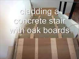 cladding a concrete stair with oak