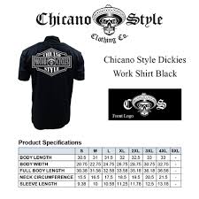 Chicano Style Clothing Size Chart Chicano Motorcycle