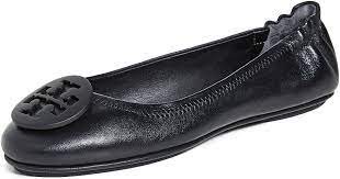 Amazon.com: Tory Burch 女款Minnie 旅行芭蕾平底鞋, 完美黑色: 服裝，鞋子和珠寶
