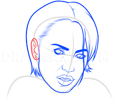 Demi lovato coloring page from pop stars & celebreties category. Drawing Demi Lovato Easy Coloring Page Trace Drawing