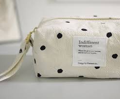 french dot 3d cosmetic bag