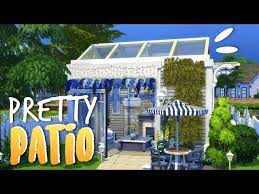 Pretty Patio Sims 4 Room Build