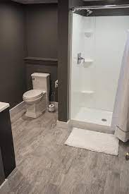 Try peel and stick tile. 65 Basement Bathroom Ideas 2021 That You Will Love Basement Bathroom Design Basement Bathroom Remodeling Bathroom Remodel Cost