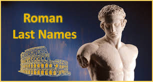 100 roman last names with origin and