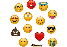 Fathead Faces Collection Emoji Wall