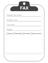fax cover sheet free fax
