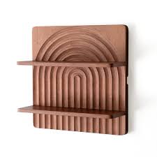 Karvd Modular Wall Shelf Wood Carved