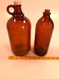 Vintage Amber Brown Purex Glass Jar