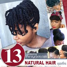 When approaching straightened, smooth results on short, natural hair, be diligent and the accents highlighted in your updo can communicate a lot about your look. 13 Natural Hair Updo Hairstyles You Can Create
