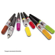 Essa caneta é para você que está cansada de ver suas brush pens estragarem com o tempo! Caneta Pincel Aqua Color Pentel Brush Preto Sm Gfl 101x Casadaarte