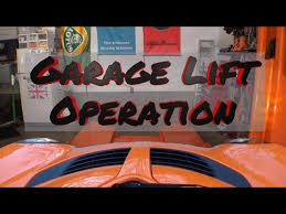 supercar garage lift operation american