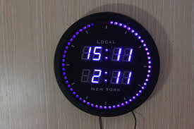 World Time Led Digital Clock Zt 025c