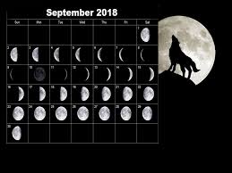 September 2018 Moon Calendar Free Printable Moon Calendar