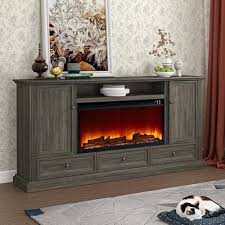 Farmhouse 72 Tv Stand With Fireplace
