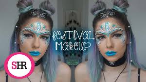 festival makeup and hair tutorial