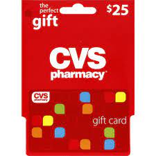 cvs pharmacy gift card 25 kj