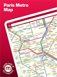 paris metro map and routes in de app