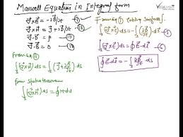 Integral Form Maxwell Equation