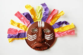 African Paper Plate Mask Kids Crafts