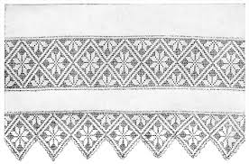 Quilt Block Lace Edging Insertion Filet Crochet Pattern