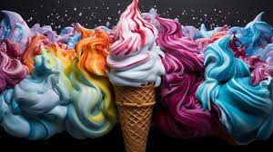 colorful ai generated ice cream hd
