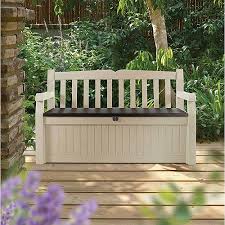 Outdoor Bench Deck Box Furniture 70 Gal