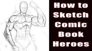 how to draw comic book heroes video