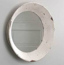 Distressed White Wall Mirror By Ctw