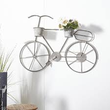 Bicycle Metal Wall Planter Antique
