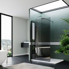 Elegant Bathroom Walkin Shower Door Wet