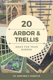 Take four of the 8' 4×4 posts and sink them in the ground one foot. 20 Diy Arbor And Trellis Ideas For Your Garden Arbor Betondeko Diy Garden Ideas Trellis In 2020 Diy Trellis Diy Arbour Climbing Trellis