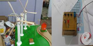 cardboard wind generator for models