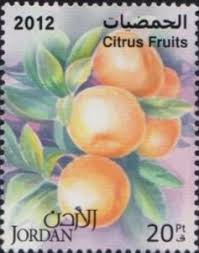 Stamp: Citrus fruits (Jordan) (Citrus fruits) Mi:JO 2185,Sg:JO 2438
