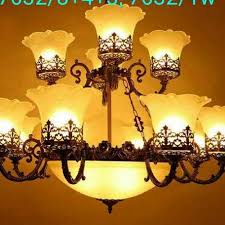 vary designer ceiling led jhumar light