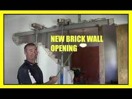 how to remove a brick load bearing wall