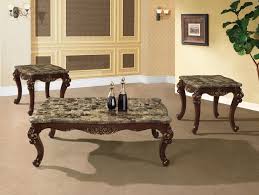 Buy coffee table set and get the best deals at the lowest prices on ebay! Traditional Occasional Cocktail Coffee Table End Table Set Marble Top Carved Wood