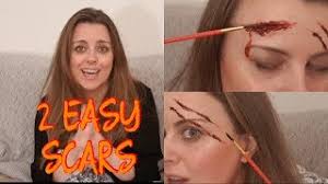 halloween makeup diy 2 easy scars