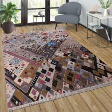 multicolor bamboo wool silk carpet for