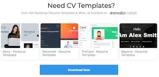 31 Free Bootstrap Resume Templates For Effective Job Hunting