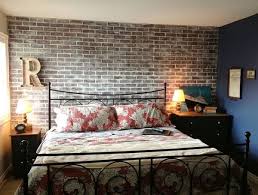 brick wall bedroom design ideas