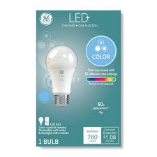 General Electric 60w A19 With Remote Color Changing Led Light Bulb Clear Target