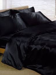 black satin king duvet cover fitted