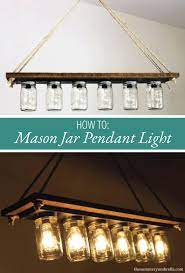 Diy Mason Jar Pendant Light Upcycle An