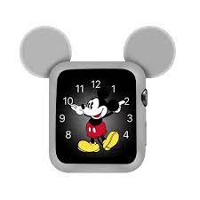 Ốp silicone hình tai chuột Mickey cho Apple Watch Series 4 3 2 1 44mm 40mm  38mm 42mm